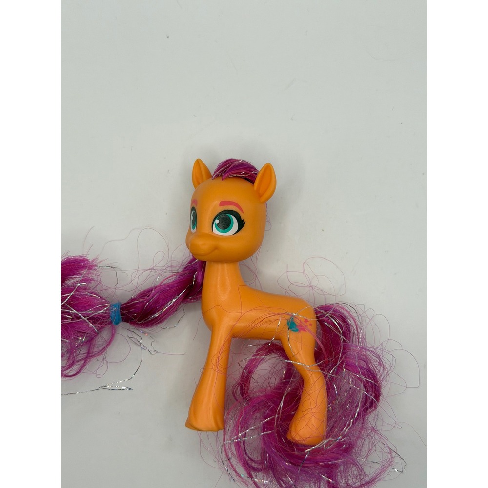 My Little Pony Sunny Starscout 3 Inch Orange Figure Pink Tinsel Hair G5 MLP